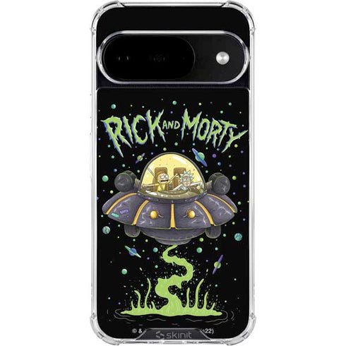 Adult Swim Rick and Morty Spaceship Google Pixel 10 Clear Case